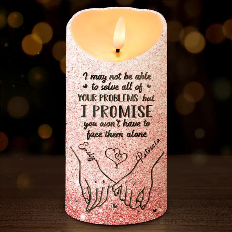 A Friend Is God's Way Of Making Sure We Never Walk Alone - Bestie Personalized Custom LED Candle - Christmas Gift For Best Friends, BFF, Sisters