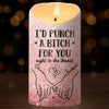 A Friend Is God's Way Of Making Sure We Never Walk Alone - Bestie Personalized Custom LED Candle - Christmas Gift For Best Friends, BFF, Sisters