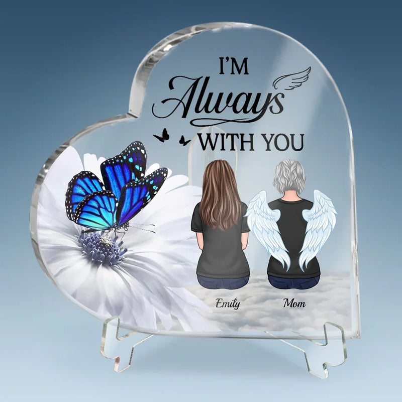 Your Love Leaves A Lasting Legacy - Memorial Personalized Custom Heart Shaped Acrylic Plaque - Sympathy Gift For Family Members