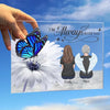 Love Leaves A Memory No One Can Steal - Memorial Personalized Custom Rectangle Shaped Acrylic Plaque - Sympathy Gift For Family Members