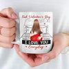 I Love You Everyday - Couple Personalized Custom Mug - Valentine Gift For Husband Wife, Anniversary