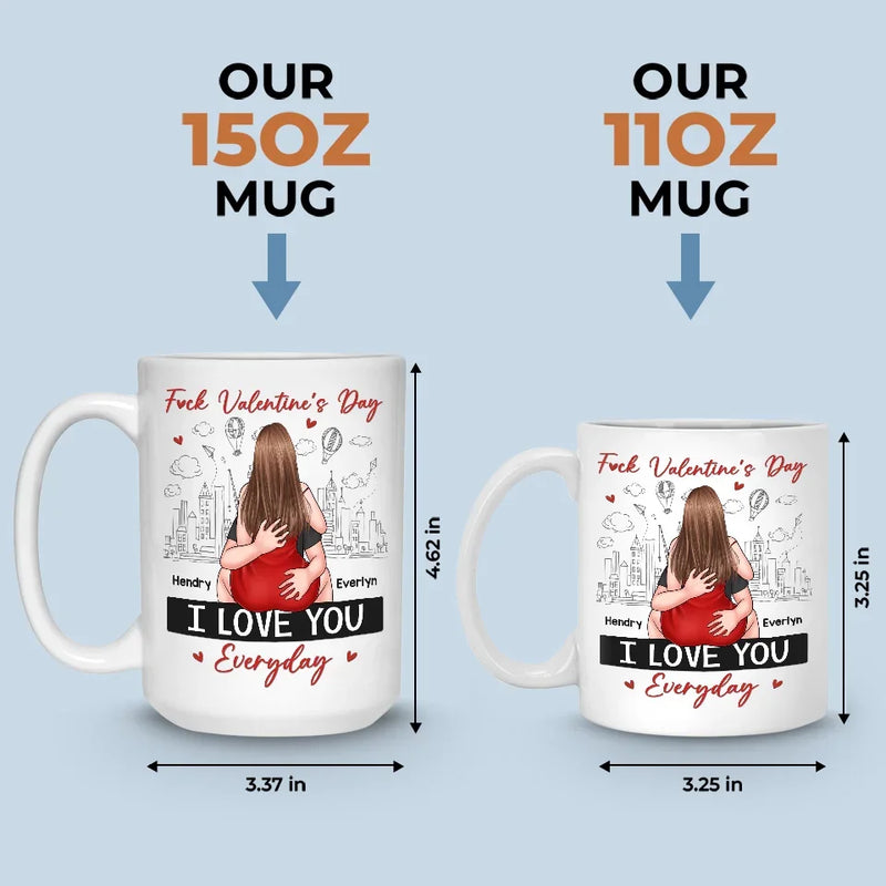 Sit On My Face I Mean I Love You - Couple Personalized Custom Mug - Valentine Gift For Husband Wife, Anniversary