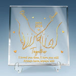 Custom Name Anniversary Gifts for Couples - Personalized Shaped Acrylic Plaque