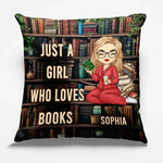 Custom Name Book Lover Gifts - Personalized Pillow