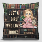 Custom Name Book Lover Gifts - Personalized Pillow