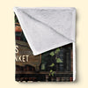 Lost In The World Of Books, Where I Find Myself - Personalized Custom Blanket - Gift For Book Lovers