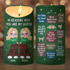10 Reasons Why You Are My Sister - Bestie Personalized Custom LED Candle - Christmas Gift For Best Friends, BFF, Sisters