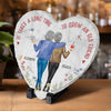 Good Drinks, Better Company - Bestie Personalized Custom Heart Shaped Stone With Stand - Christmas Gift For Best Friends, BFF, Sisters