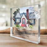 Custom House Photo Housewarming Gifts - Personalized Shaped Acrylic Plaque