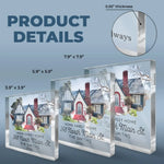 Custom House Photo Housewarming Gifts - Personalized Shaped Acrylic Plaque