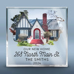 Custom House Photo Housewarming Gifts - Personalized Shaped Acrylic Plaque