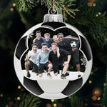 Custom Photo Soccer Team Christmas Gifts for Players - Personalized Ornament