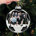 Custom Photo Soccer Team Christmas Gifts for Players - Personalized Ornament