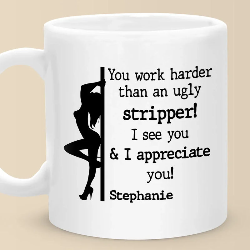 I Bring The Sparkle And The Singles - Friend Personalized Custom Mug - Christmas Gift For Best Friends, Sisters, Family Members, Coworkers