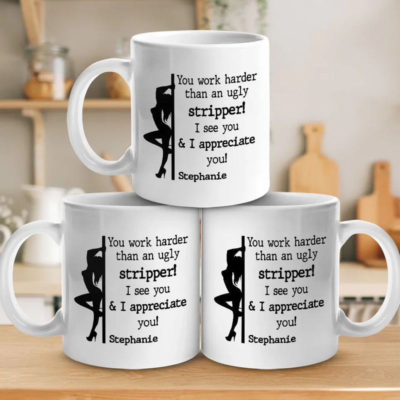I Bring The Sparkle And The Singles - Friend Personalized Custom Mug - Christmas Gift For Best Friends, Sisters, Family Members, Coworkers