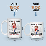 Custom Name Funny 15th Anniversary Gifts for Couples - Personalized Mugs