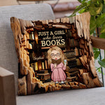 Custom Name Book Lover Gifts for Women - Personalized Pillow