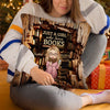A Girl With A Passion For Reading - Personalized Custom Pillow - Gift For Book Lovers