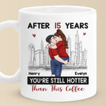 Custom Name Funny 15th Anniversary Gifts for Couples - Personalized Mugs