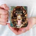 Custom Name Book Lover Gifts for Girls - Personalized Mugs