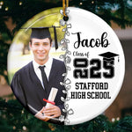 Custom Photo Graduation Gifts - Personalized Ceramic Ornament