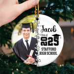 Custom Photo Graduation Gifts - Personalized Ceramic Ornament