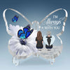 Your Memory Is A Treasure That Will Never Fade - Memorial Personalized Custom Heart Shaped Acrylic Plaque - Sympathy Gift For Family Members