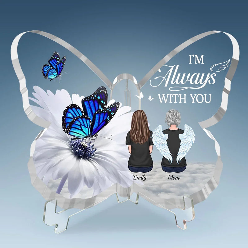 Your Memory Is A Treasure That Will Never Fade - Memorial Personalized Custom Heart Shaped Acrylic Plaque - Sympathy Gift For Family Members