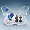 Your Memory Is A Treasure That Will Never Fade - Memorial Personalized Custom Heart Shaped Acrylic Plaque - Sympathy Gift For Family Members