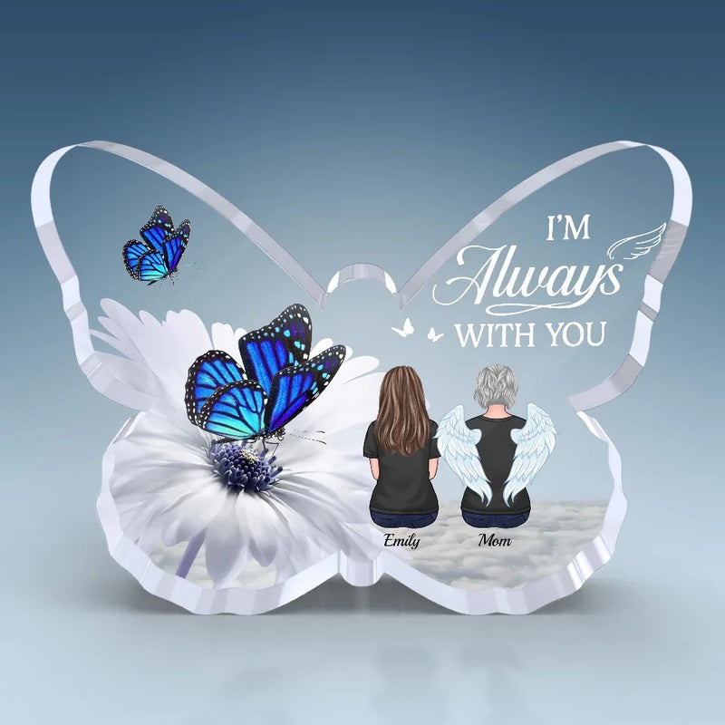 Your Memory Is A Treasure That Will Never Fade - Memorial Personalized Custom Heart Shaped Acrylic Plaque - Sympathy Gift For Family Members