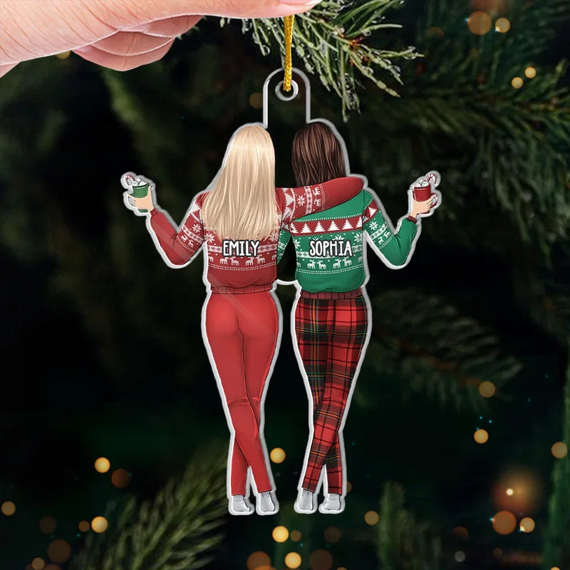 The Best Friends Are The Ones Who Bring Out The Best In You - Bestie Personalized Custom Ornament - Acrylic Custom Shaped - Christmas Gift For Best Friends, BFF, Sisters