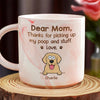 Paws Off My Secrets - Dog & Cat Personalized Custom Marble Mug - Christmas Gift For Pet Owners, Pet Lovers