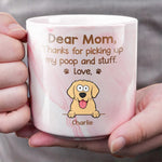 Custom Name Dog Mom Gifts - Personalized Marble Mug