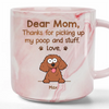 Paws Off My Secrets - Dog & Cat Personalized Custom Marble Mug - Christmas Gift For Pet Owners, Pet Lovers