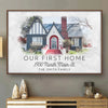 Custom Photo Families As The Foundation Of Happiness - Family Personalized Custom Horizontal Poster - Christmas Gift For Family Members