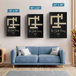 Custom Family Name Scrabble Gifts - Personalized Canvas