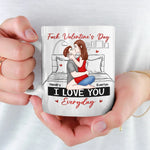 Custom Name Funny Valentine's Day Couple Gifts - Personalized Mugs
