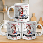 Custom Name Funny Valentine's Day Couple Gifts - Personalized Mugs