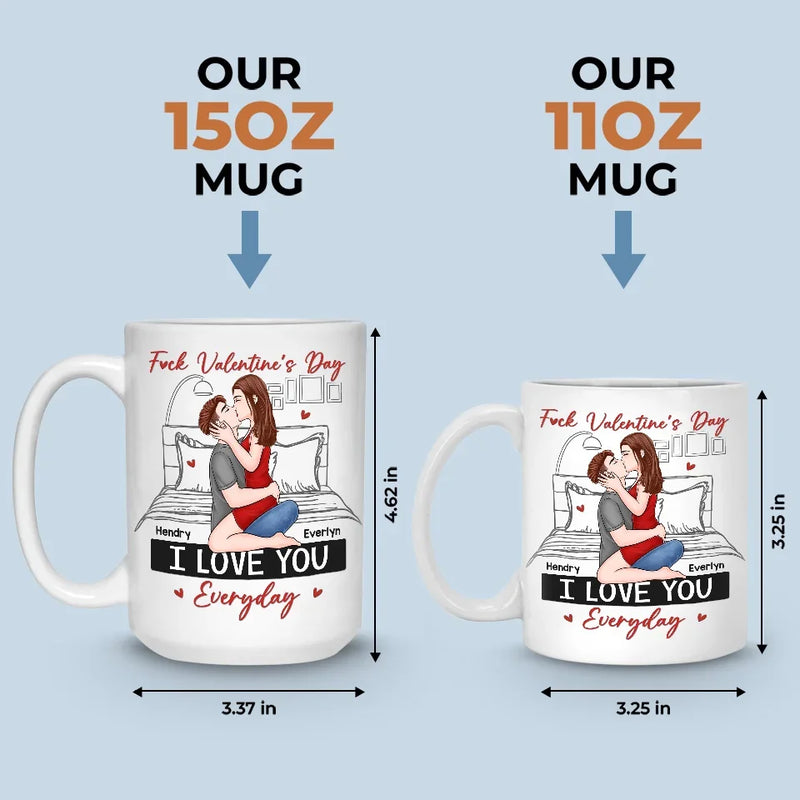 I Love You More Than Chocolate - Couple Personalized Custom Mug - Valentine Gift For Husband Wife, Anniversary