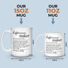 Being A Difference Maker, One Moment At A Time - Friend Personalized Custom Mug - Christmas Gift For Best Friends, Sisters, Family Members, Coworkers
