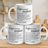 Being A Difference Maker, One Moment At A Time - Friend Personalized Custom Mug - Christmas Gift For Best Friends, Sisters, Family Members, Coworkers