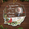 Custom Photo You Never Walk Alone - Memorial Personalized Custom Ornament - Acrylic Custom Shaped - New Arrival, Sympathy Gift, Christmas Gift For Family Members AMZ