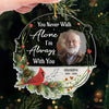 Custom Photo You Never Walk Alone - Memorial Personalized Custom Ornament - Acrylic Custom Shaped - New Arrival, Sympathy Gift, Christmas Gift For Family Members AMZ