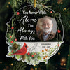 Custom Photo You Never Walk Alone - Memorial Personalized Custom Ornament - Acrylic Custom Shaped - New Arrival, Sympathy Gift, Christmas Gift For Family Members AMZ