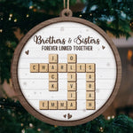 Custom Name Christmas Gifts for Brothers and Sisters - Personalized Ornament