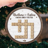 A Sibling Is The Greatest Gift Of Childhood - Family Personalized Custom Ornament - Wood Custom Shaped - New Arrival, Christmas Gift For Family Members, Siblings, Brothers, Sisters AMZ