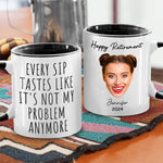 Custom Photo Retirement Gifts - Personalized Accent Mugs
