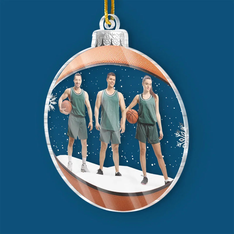 Custom Photo Basketball Is Not Just A Game, It’s A Way Of Life - Sport Personalized Custom Ornament - Acrylic Custom Shaped - Christmas Gift For Sport Lovers, Sport Players