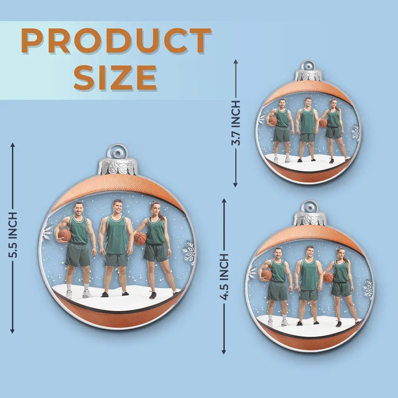 Custom Photo Basketball Is Not Just A Game, It’s A Way Of Life - Sport Personalized Custom Ornament - Acrylic Custom Shaped - Christmas Gift For Sport Lovers, Sport Players