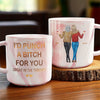 Our Friendship Knows No Distance - Bestie Personalized Custom Marble Mug - Christmas Gift For Best Friends, BFF, Sisters
